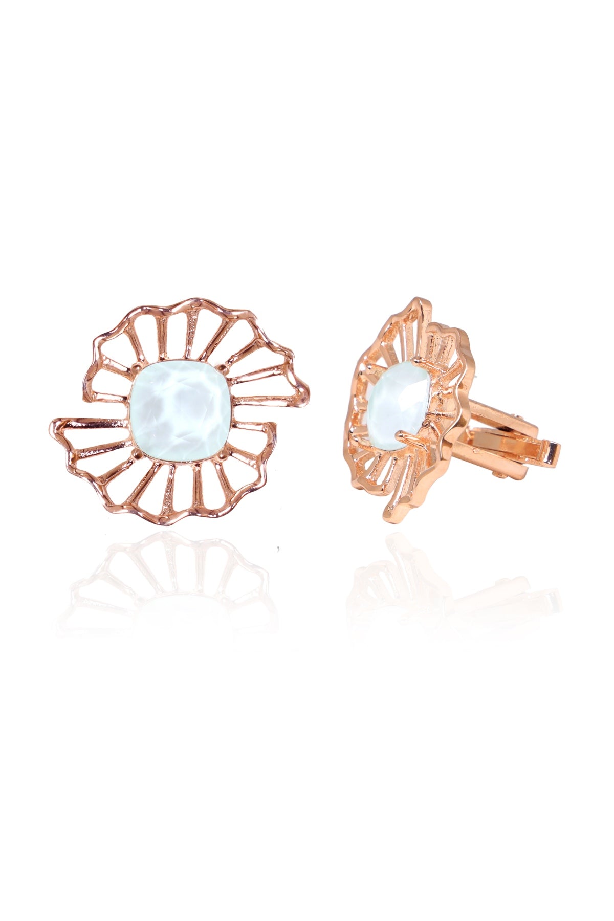 Buy Cushion Crystal Cufflink For Women Online at ScrollnShops
